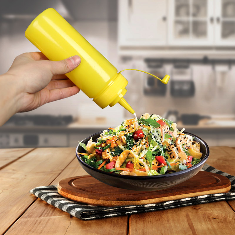 Squeeze sauce bottle Leak-proof salad sauce bottle Ketchup sauce bottle Squeeze bottle Jam bottle Sushi squeeze sauce bottle Squeeze bottle