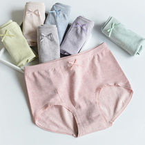 Middle waist hip seamless underwear womens double cotton bottom file comfortable breathable briefs head large size incognito fat MM