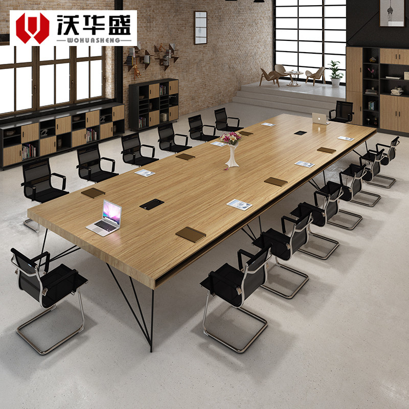 Creative Conference Table Simple Modern Strip Training Table Size Conference Industrial Style Negotiation Table Staff Office Furniture