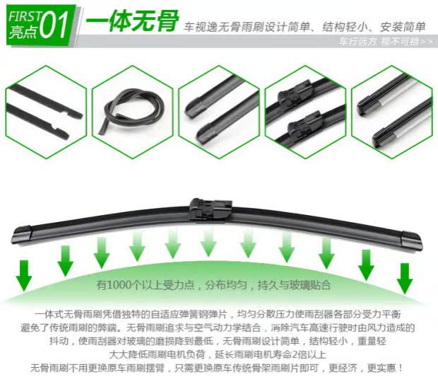 Geely British SC615 / SC715 gạt nước SC515RV / SC718 / SX7 mô hình ban đầu lưỡi gạt nước để gửi dải cao su can gat mua oto