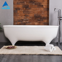 Aojin artificial stone bathtub independent creative personality arc four-legged bathtub home 1 7m bathtub