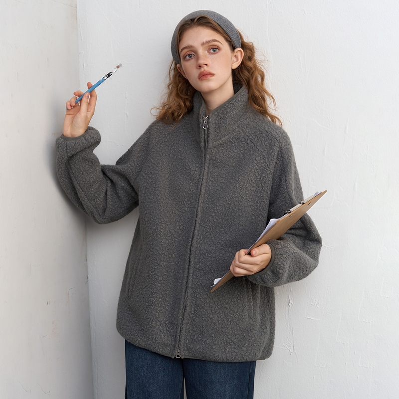 Brand Genuine Discount Store Woolen Warm Long-Sleeve Jacket Loose Casual Women's Coat Brand Genuine Discount Store Woolen Warm Long-Sleeve Jacket Loose Casual Women's Coat