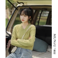 Осенний японский короткий свитер, 2023, оверсайз