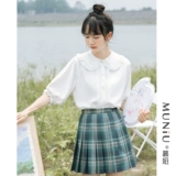 Кукла, летняя белая милая шифоновая рубашка, рукава фонарики