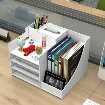 Office storage folder storage box desktop finishing artifact student stationery pen holder desk holder tissue box