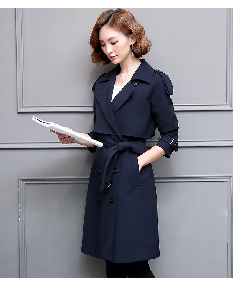Trench pour femme YI YU en Polyester - Ref 3227809 Image 19