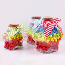 Star bottle extra-large five-pointed star glass Lucky Star bottle Wishing Star bottle drift bottle can hold 520 stars