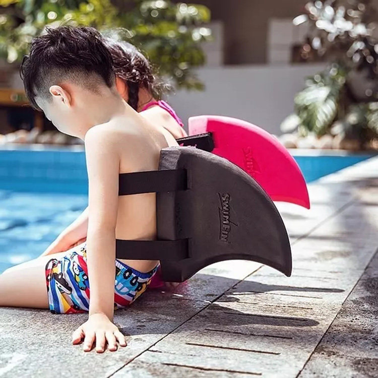British swimfin shark swimming fin Children swimming aids Adult beginner buoyancy equipped floating plate