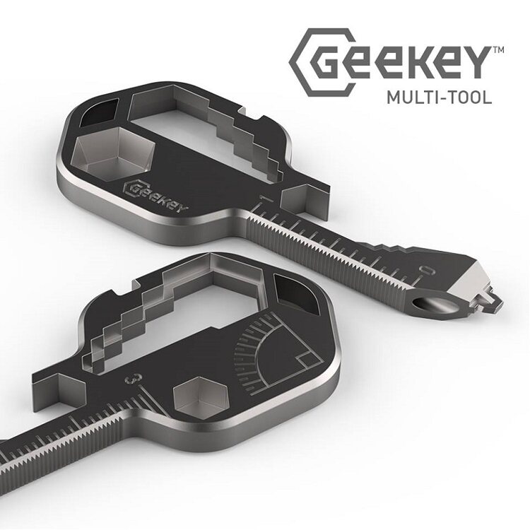 American Geekey original stainless steel multi-function EDC tool bottle opener screwdriver keychain pendant
