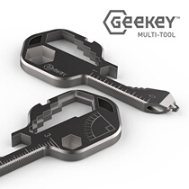 American Geekey original stainless steel multifunctional EDC tool bottle opener screwdriver keychain pendant
