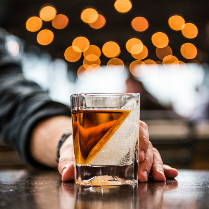 Whisky Ice Town Small Wine Glass Home Creative Vodka Foreign Wine Red Wine Coated Ice Cup Drinking God