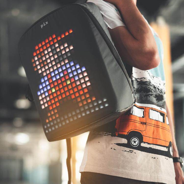 American PIX Tidal Burst Display Pixel Animation Creative Intelligence double shoulder bag self-made pattern game Shoulder Bag
