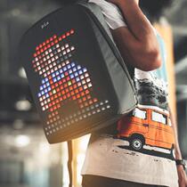 U.S. PIX Tide Show Pixel Animation Creative Smart Backpack Self-woven Pattern Game Backpack