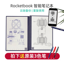 American Rocketbook Second Generation Creative Cloud Everlast Notebook Electronic Intelligent Black tech Wet Wipe Handwriting