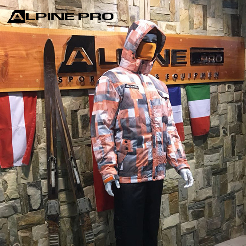 Alpine Pro Alpine Pro winter outdoor windproof waterproof warm thickened ski jacket pants suit men's large size