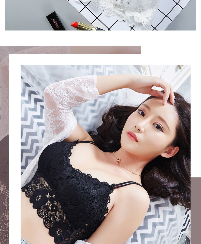 Áo ngực nữ ống hàng đầu ngắn phần đáy tập hợp chống ánh sáng phụ nữ đồ lót ren quây quấn ngực ống sinh viên áo quây ngực