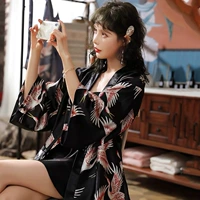 1081 Sianhe Black Feels Two -Piece Set