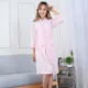Mùa hè mỏng phần bánh quế áo choàng tắm nam và nữ bảy điểm tay áo ngủ áo tắm mùa xuân và mùa thu cặp đôi khách sạn dịch vụ nhà