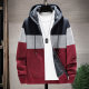 Autumn and winter warm men's jacket men's Korean style zipper hooded men's knitted cardigan velvet thickened top jacket