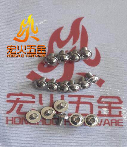 304 stainless steel ISO7380-2 M4 * 6 with cushion inner hexagonal semicircle head screws with side screws