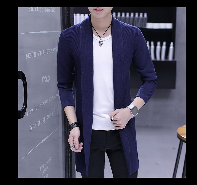 Áo len nam mùa thu mới xu hướng áo len phiên bản Hàn Quốc của áo len dài tay đẹp áo choàng nam áo khoác mỏng - Cardigan shop thời trang nam