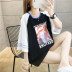 Ngắn tay 2020 mới in của phụ nữ thủy triều tại lâu dài loose-fitting màu t-shirt của phụ nữ mùa hè Hàn Quốc phiên bản của T-shirt bán tay hàng đầu 