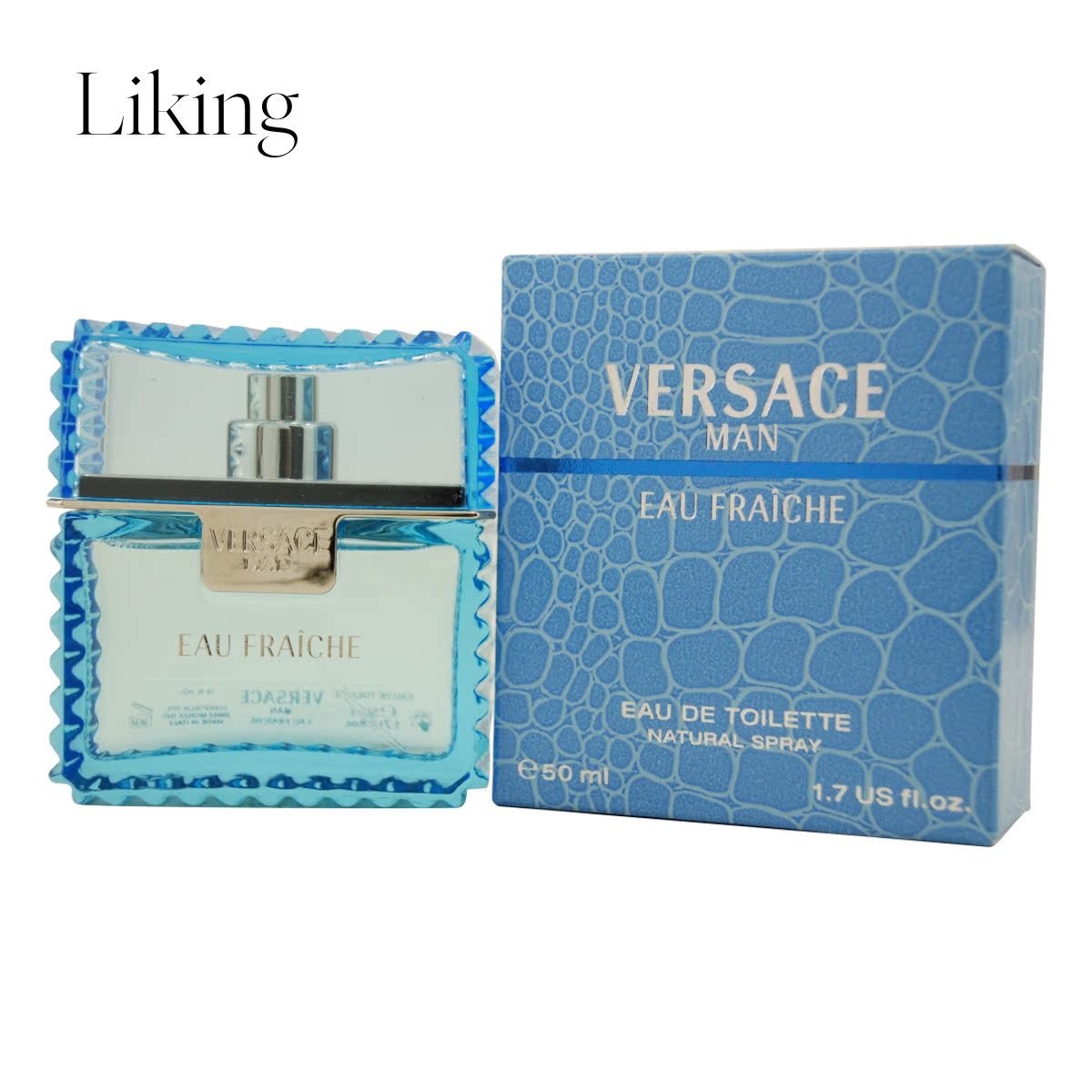 Gianni Versace男士用Versace Man Eau Fraiche淡香水喷雾1.7盎司