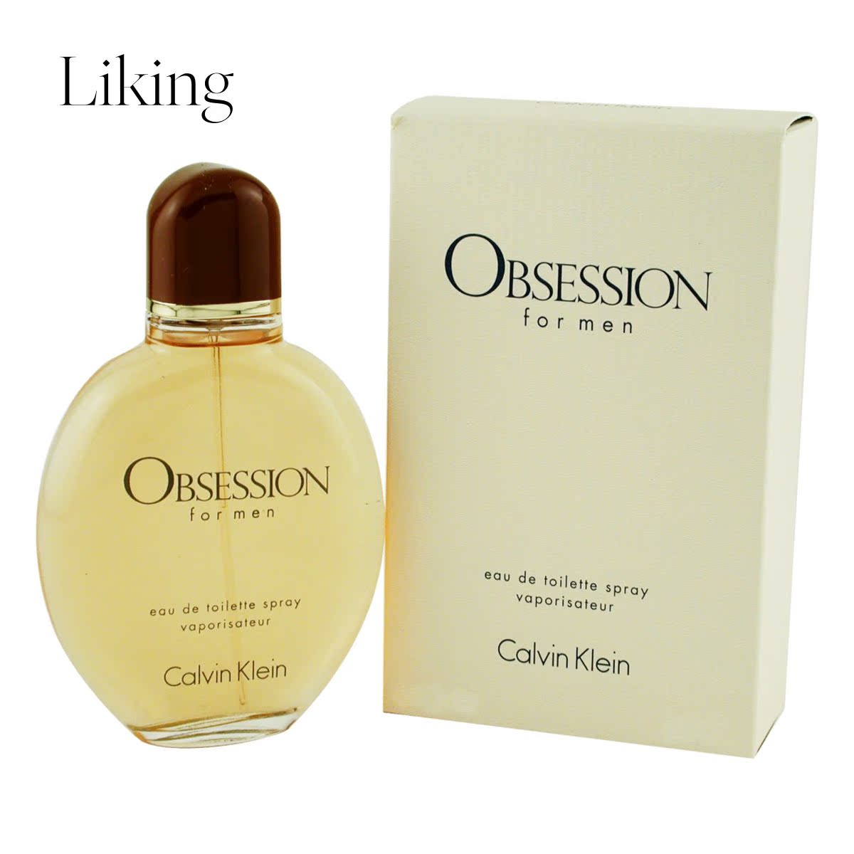 Calvin Klein男士Obsession 淡香水喷雾 2.5盎司