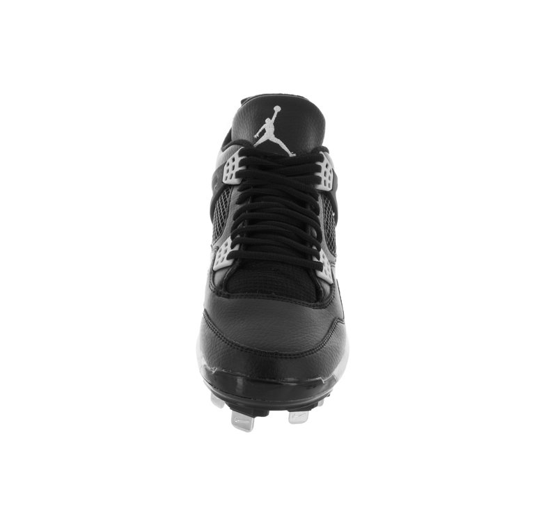 Nike Nike Jordan IV Giày bóng chày ren màu đen của nam giới retro kim loại giày thể thao gucci