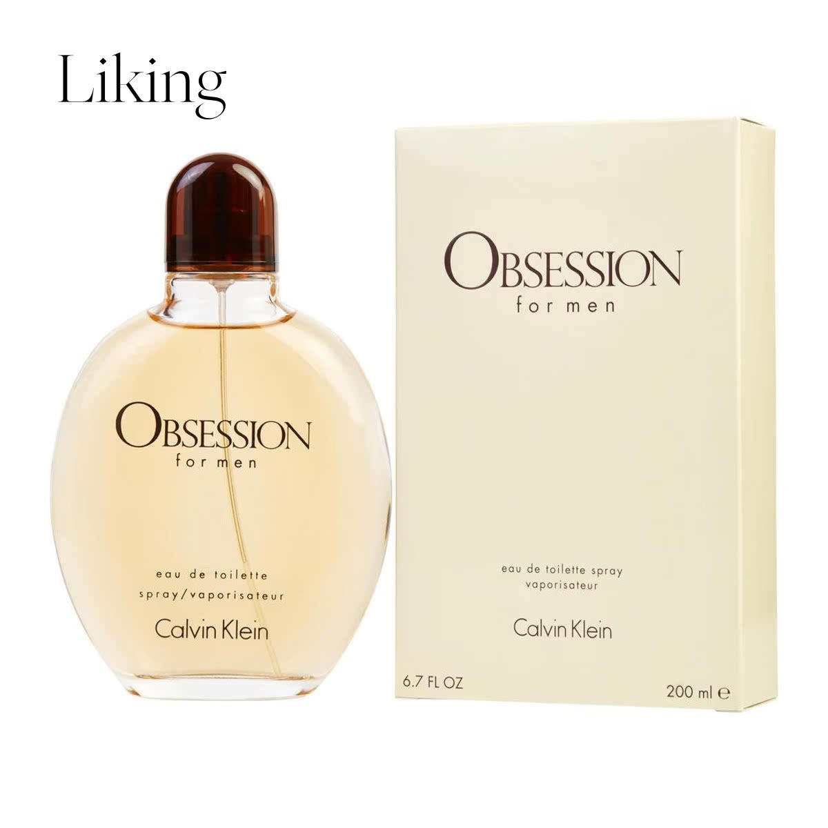 Calvin Klein经典Obsession系列男士芳香喷雾  6.7盎司