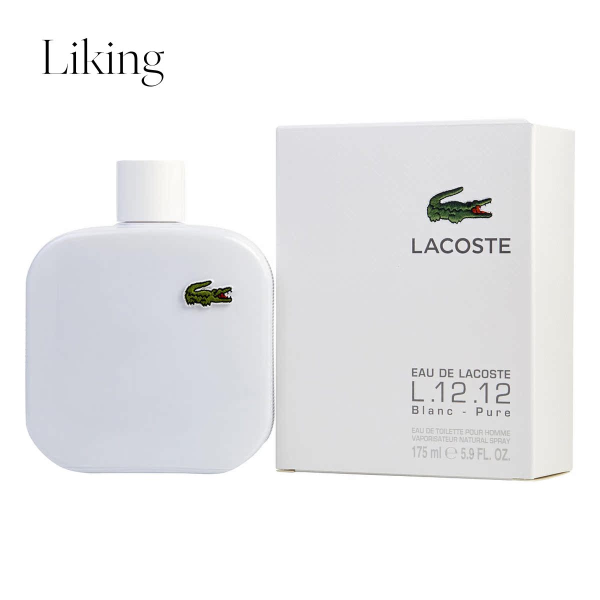 Lacoste鳄鱼L.12.12 Blanc男士香水 5.9盎司