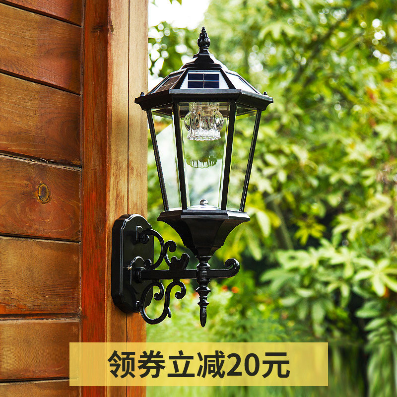 Solar Lamp Outdoor Courtyard Lamp Terrace Wall Home Outdoor Induction Waterproof Villa Gate Lamp Eurostyle Wall Lamp
