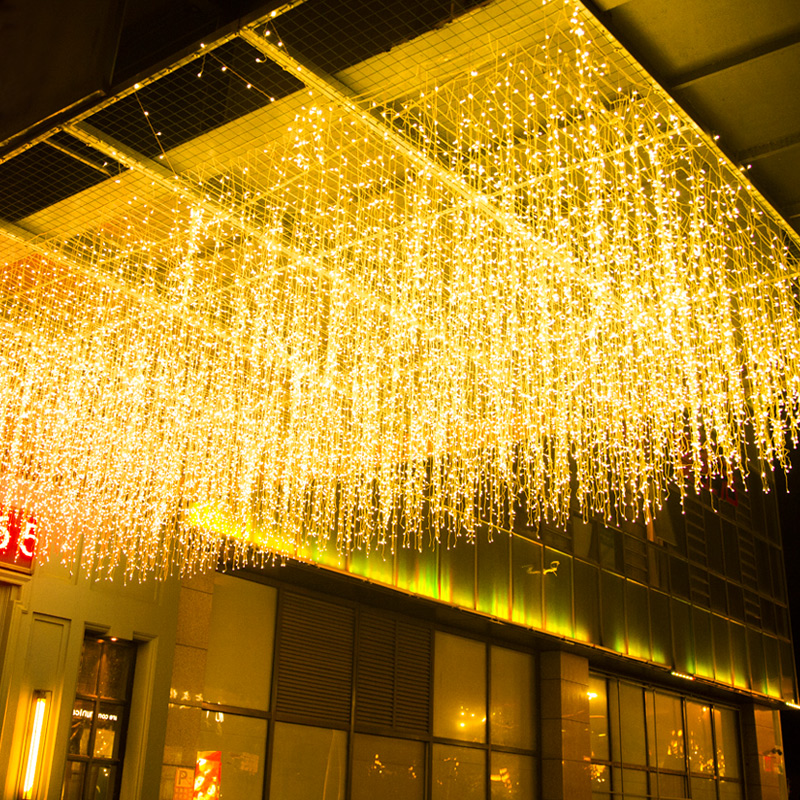New Year's Lunar New Year Spring Festival lights flashing lights Full Star lights Outdoor waterproof nets Red Curtains Light Ice Waterfall Lights-Taobao