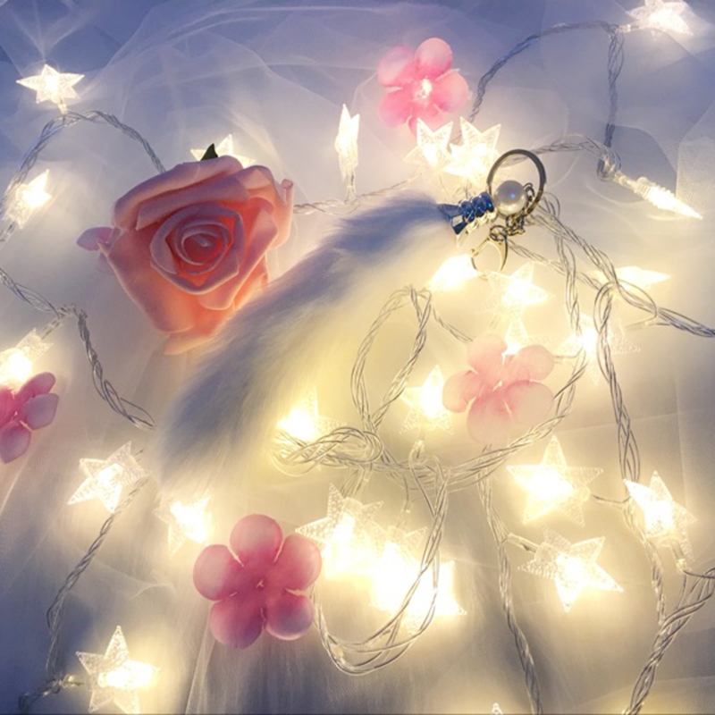 LED small color light Flash light string starry light Net red girl heart room bedroom decoration light Star light