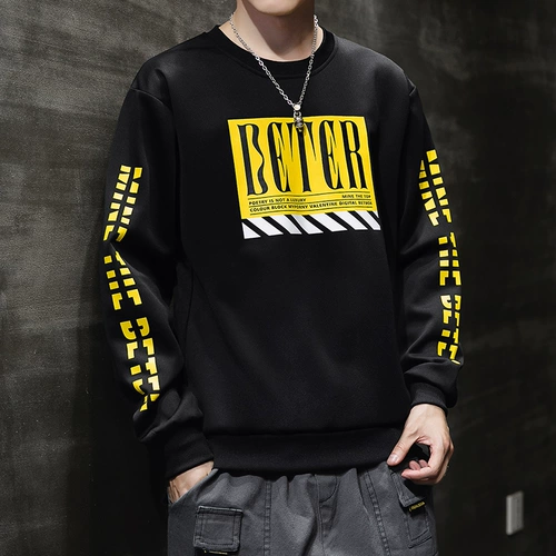 Осенний трендовый свитшот, универсальный лонгслив для отдыха, 2020, в корейском стиле, оверсайз