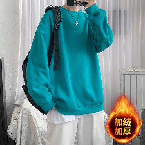 Tide, утепленная зимняя трендовая толстовка, оверсайз, 2020, в корейском стиле