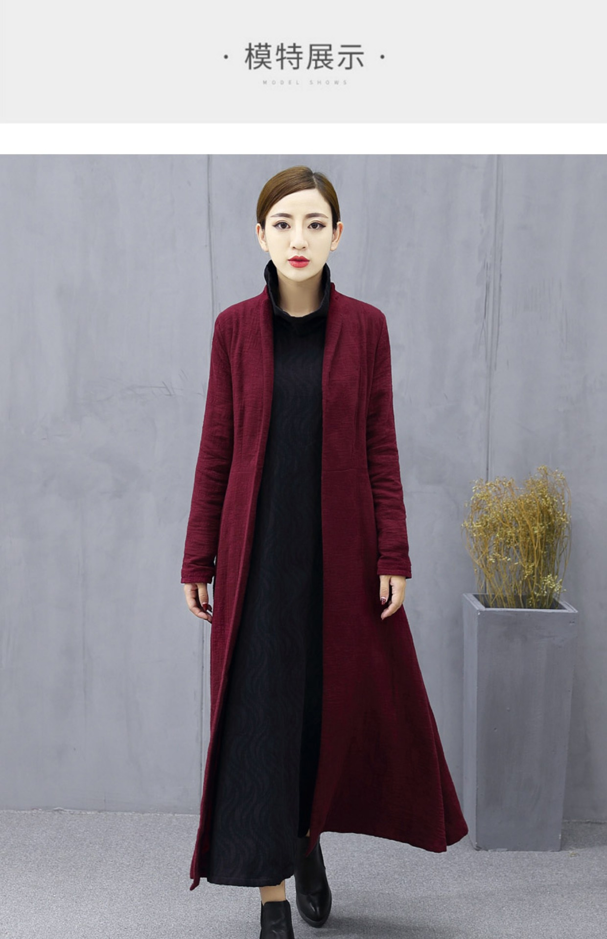 Trench pour femme XTRF LIN  XIANGTANG SPINNING en Coton en Chanvre - Ref 3227364 Image 12