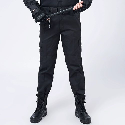 Черные демисезонные штаны для работы, оверсайз