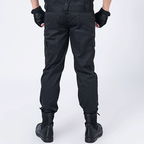 Черные демисезонные штаны для работы, оверсайз