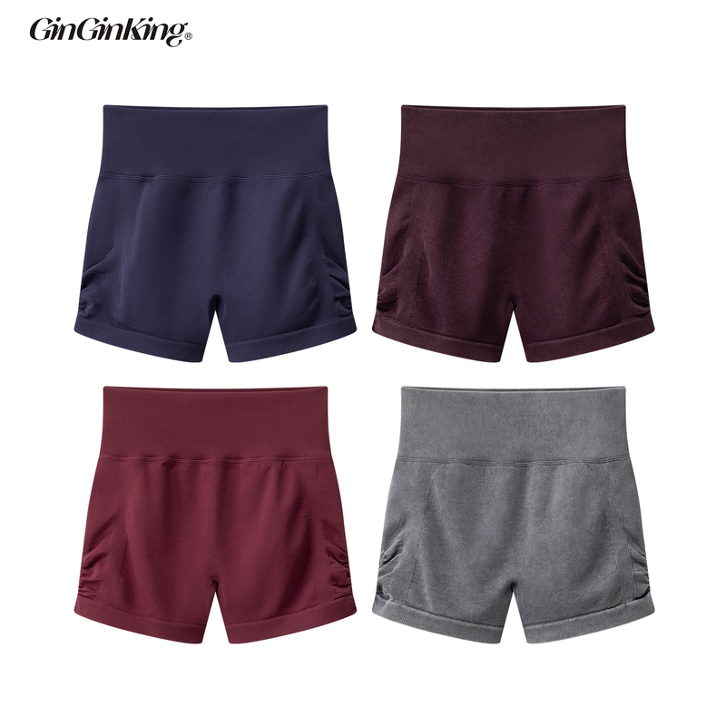 Ginginking丨Mula Basic Shorts Elastic Slim Fit Three-Quarter Length Sports Shorts Available in Four Colors Ginginking丨Mula Basic Shorts Elastic Slim Fit Three-Quarter Length Sports Shorts Available in Four Colors
