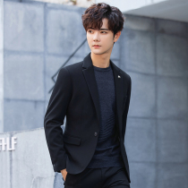 Suit suit Mens Korean slim fashion handsome student suit Business casual professional formal small suit jacket