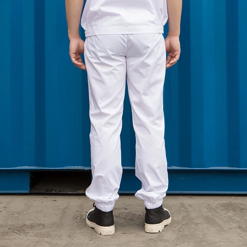 Белый комбинезон, комплект подходит для мужчин и женщин, дышащая униформа, короткий рукав, свободный крой