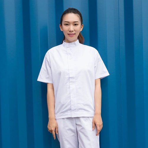Белый комбинезон, комплект подходит для мужчин и женщин, дышащая униформа, короткий рукав, свободный крой