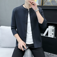 Свитер, трендовая куртка, универсальный кардиган, тонкий трикотажный лонгслив, облегающий крой, в корейском стиле