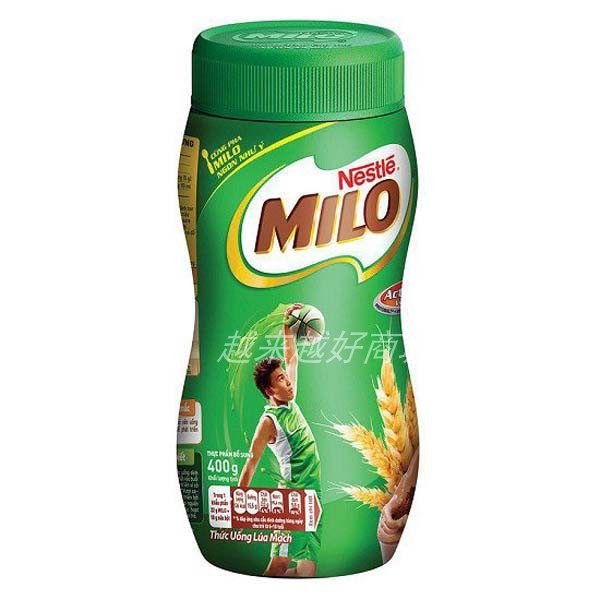 Vietnam Cocoa Powder MILO Chocolate Powder Ice Cream Sweet Shop Brewing Beverage 400g Bottles Full of 3 Bottles