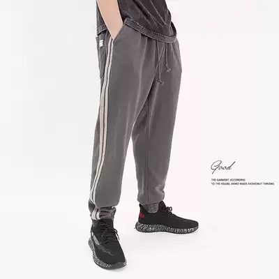 Leggings Japanese retro men's clothing large size straight leggings loose closed harem pants casual long pants tide