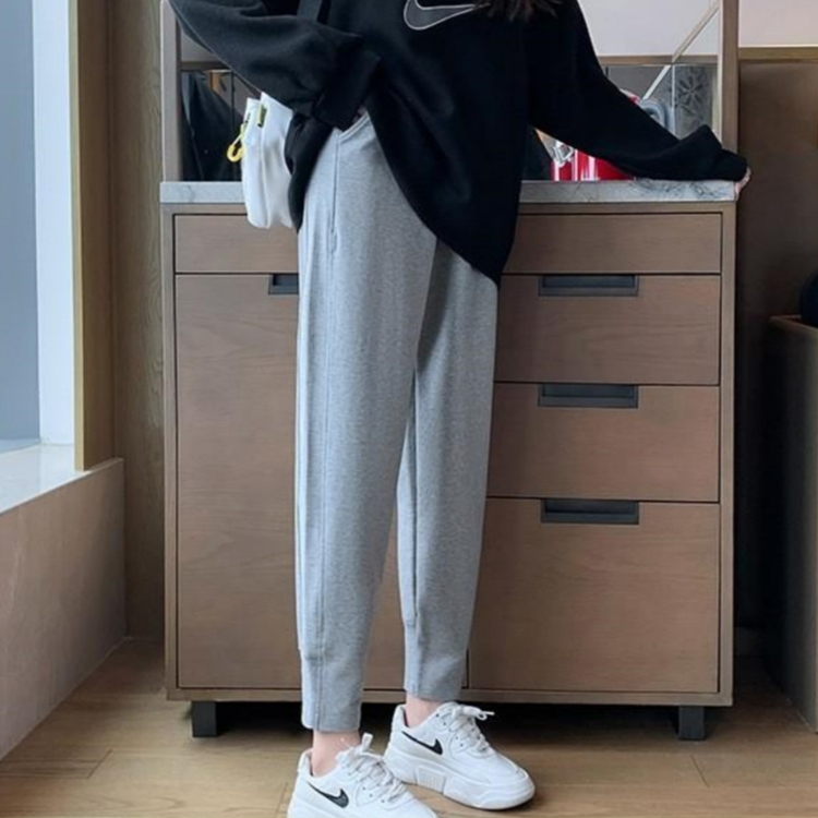 Men's Summer Thin Cropped Pants 1.6m for Short and Petite Men, Pants That Make You Look Taller, Nine-Point Jogger Casual Sweatpants, Trendy