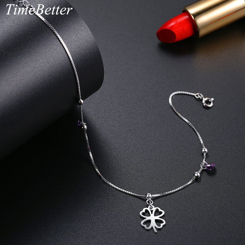 Chaine de cheville Femme TIMEBETTER en Argenterie - Ref 3104334 Image 4