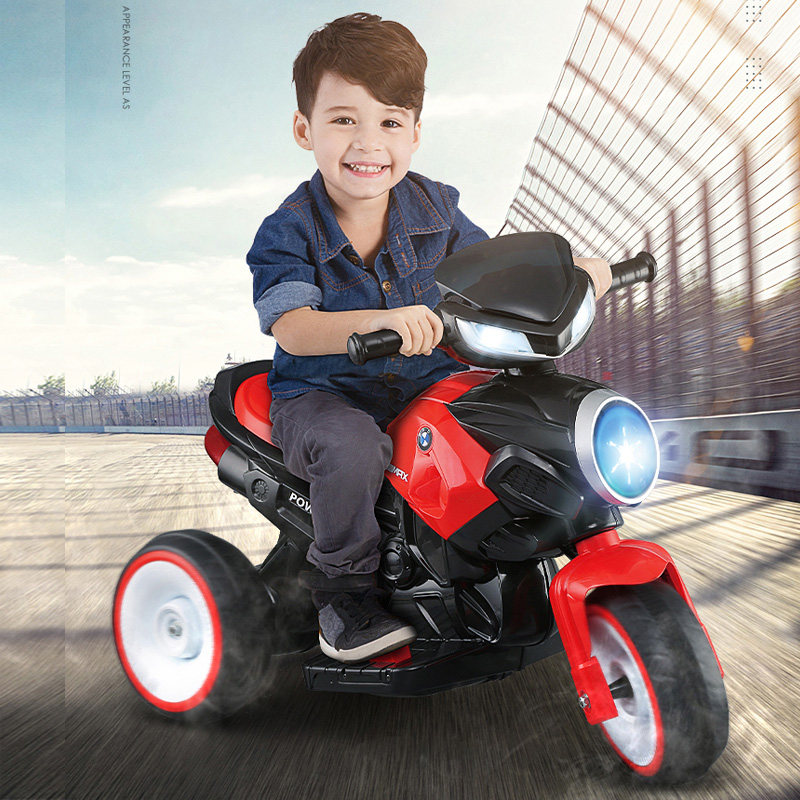 Fengda children's electric motorcycle speed mob can take a person electric tricycle to recharge children's toy children's car