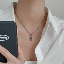 Niche design advanced sense old retro love necklace personality fashion ins style 2021 New Net Red